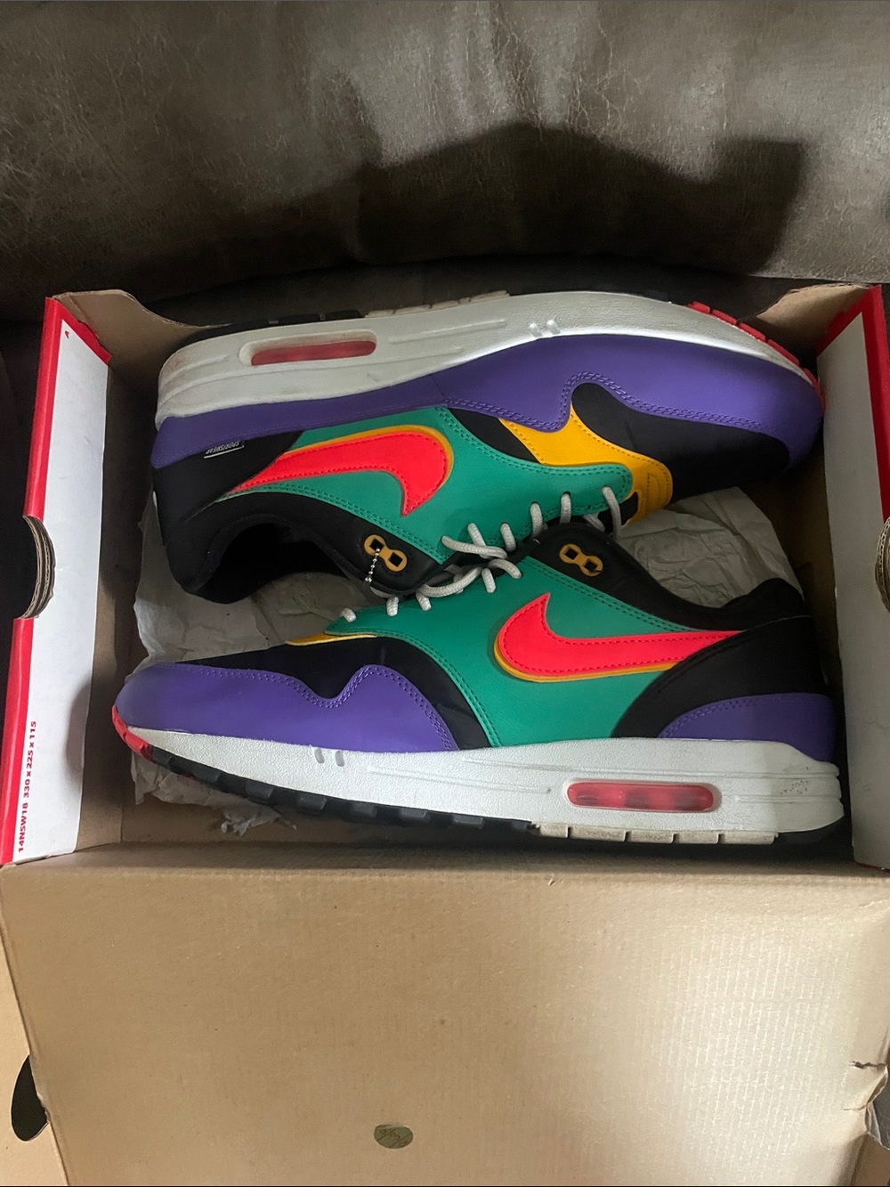 Nike Multicolor Air Max Trainers in Teal, Purple & Neon Pink Air max 1 SE sz11.5